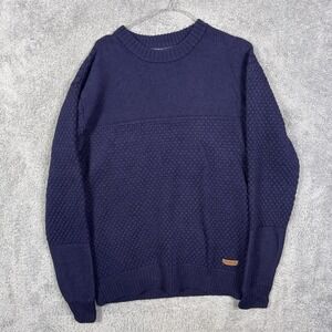 Icewear Sweater Mens L Máni Wool Knit Pullover Crewneck Waffle Thermal $195 MSRP